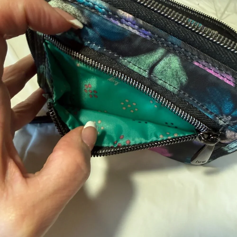 Lug Rodeo Wallet - Bloom Black compact rfid